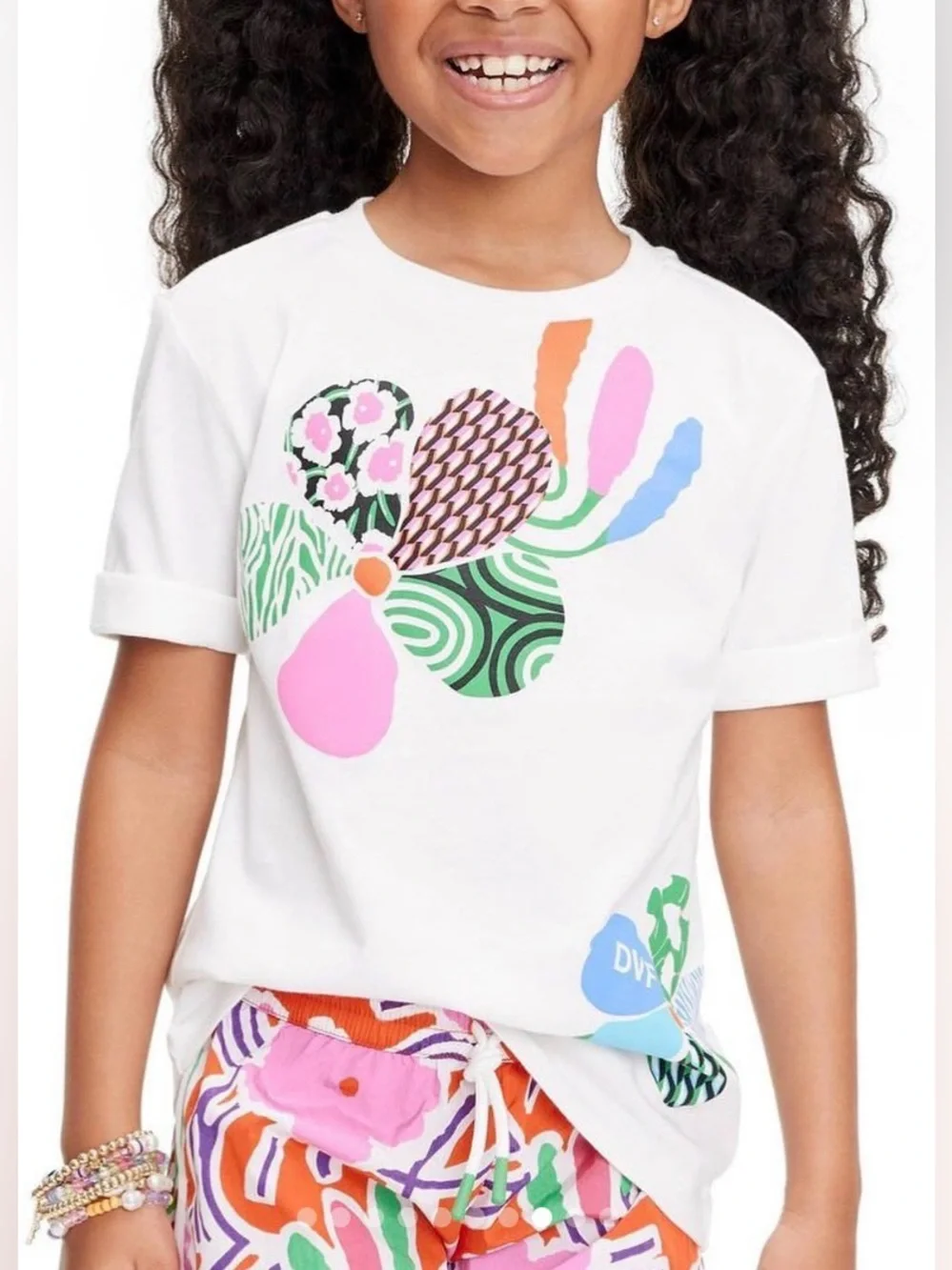 Diane Von Furstenberg Kid's Flower Groove Pink Shorts and Marching Top